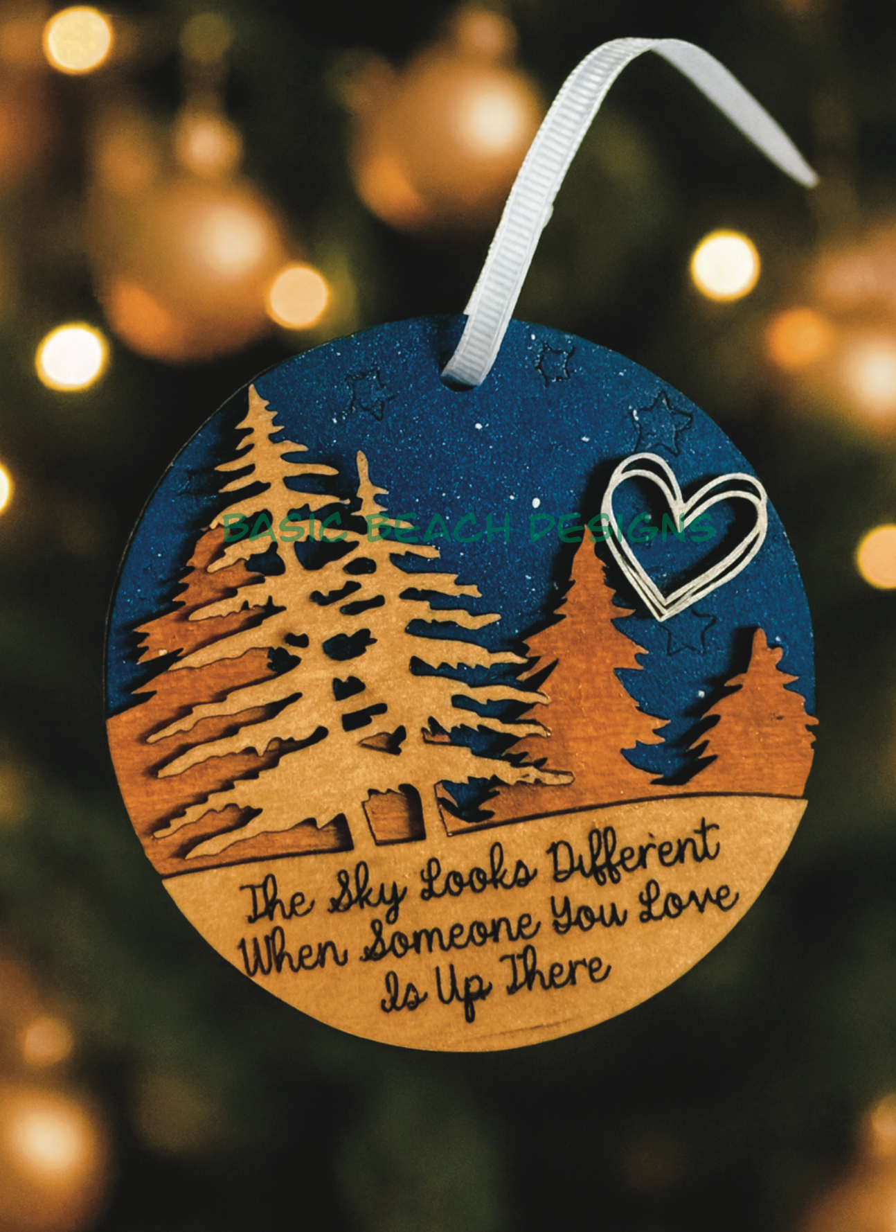 Memorial ornament- “The sky looks different”
