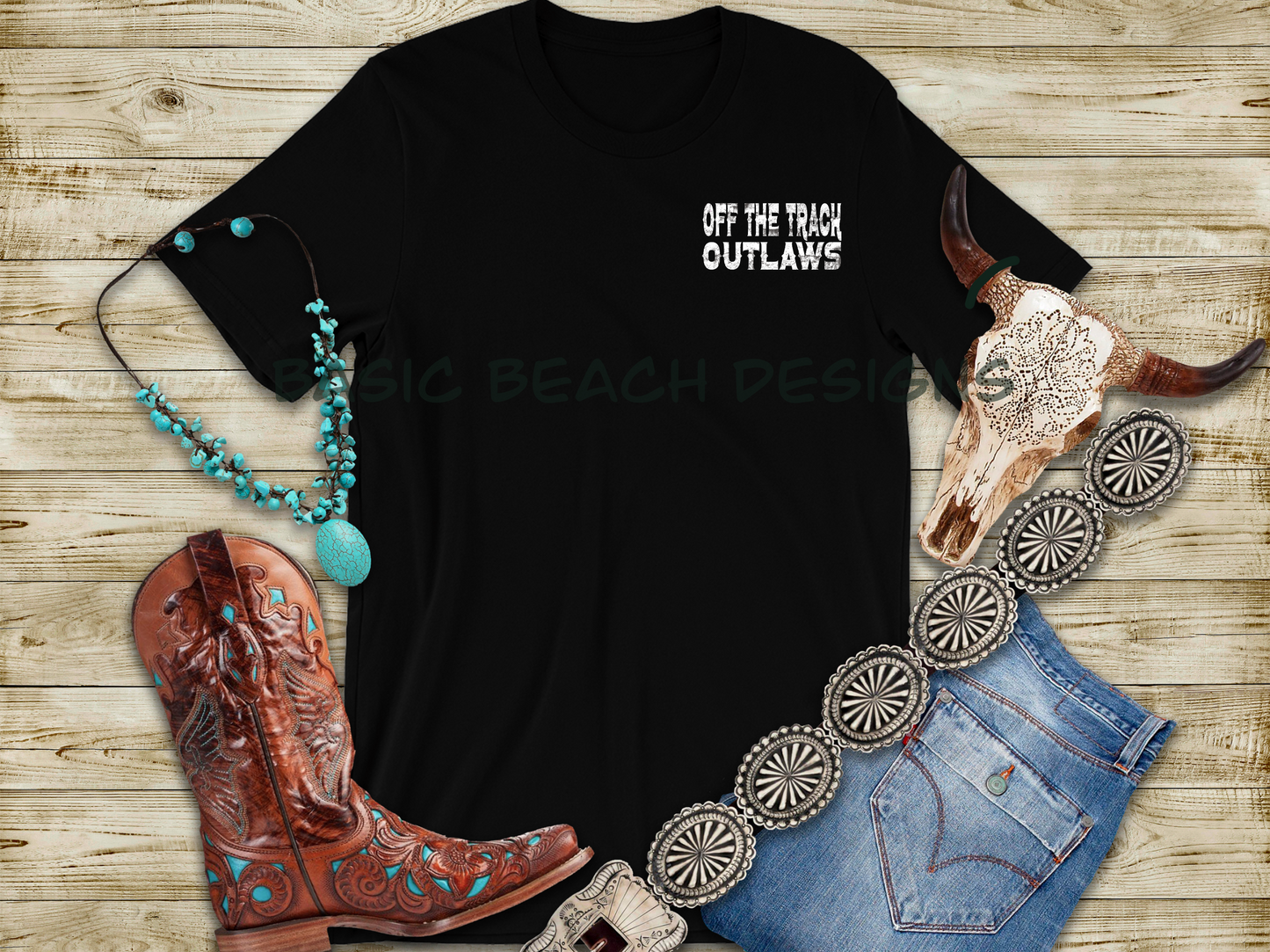Off the Track Outlaws Barrel Racing Shirt