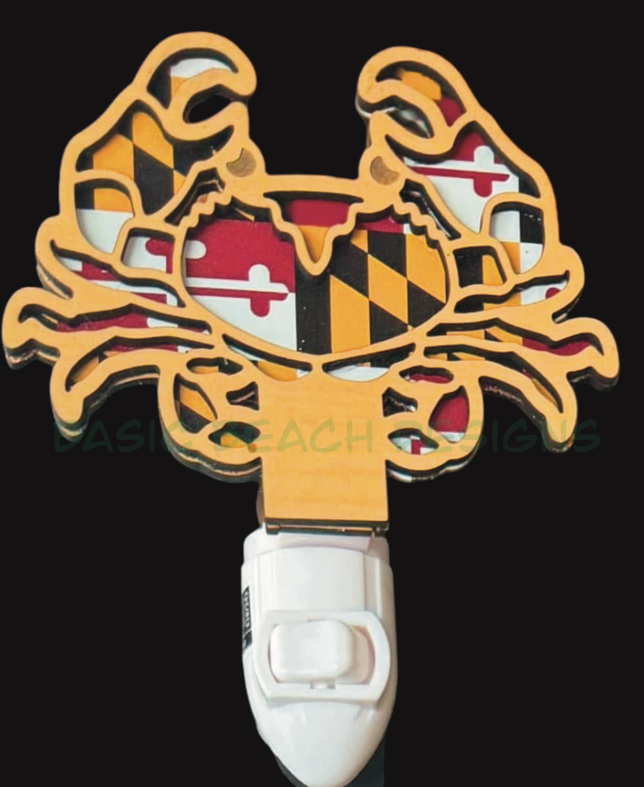 Maryland Crab Nightlight – Warm Coastal Glow