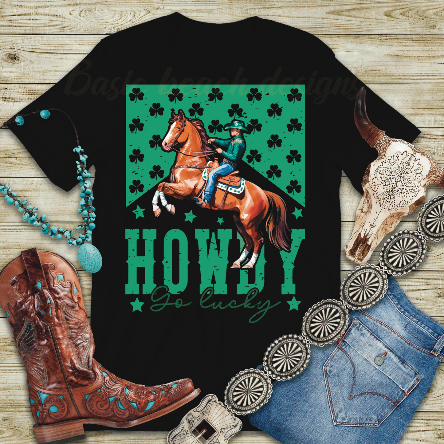 🍀 Howdy So Lucky – Western St. Patrick’s Day Tee 🍀