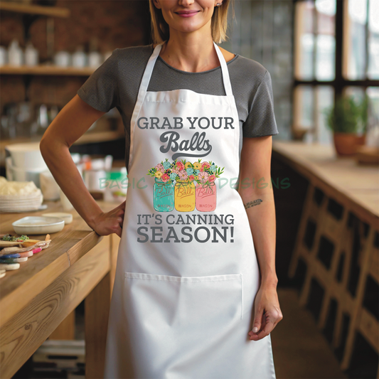 Grab Your Balls – It’s Canning Season! Funny Kitchen Apron
