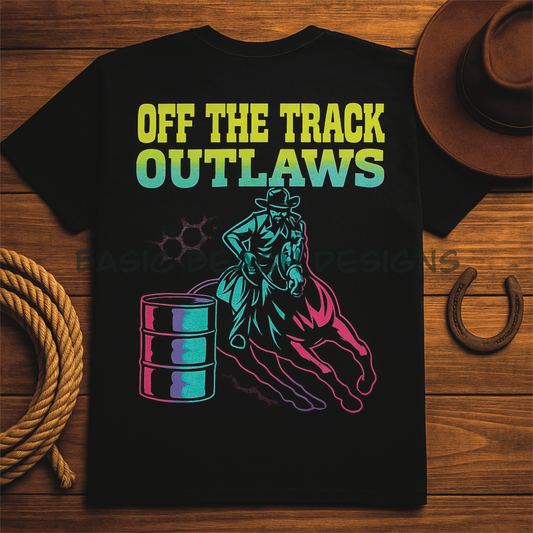 Off the Track Outlaws Barrel Racing Shirt