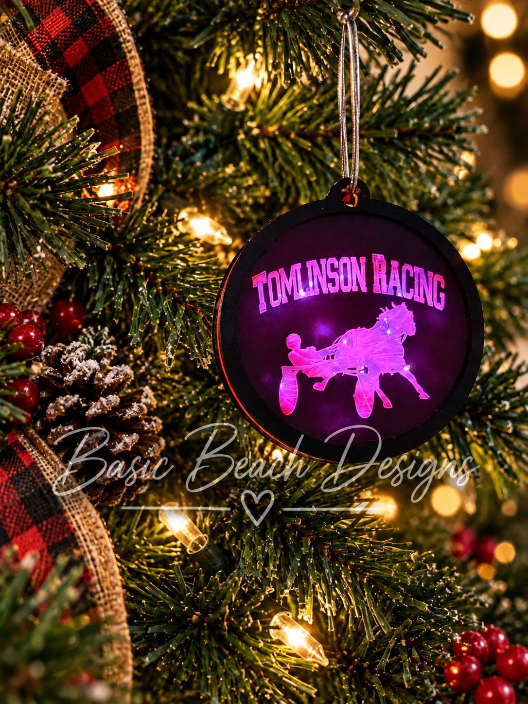 Custom Light-Up Logo Ornament