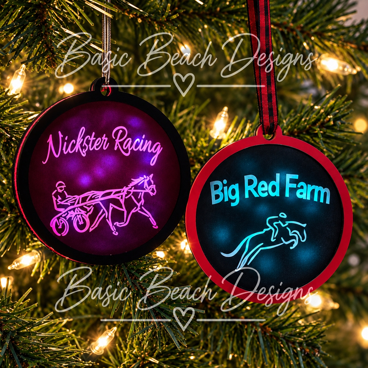 Custom Light-Up Logo Ornament