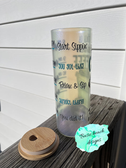 IF THIS IS COFFEE 20 oz glass tumbler